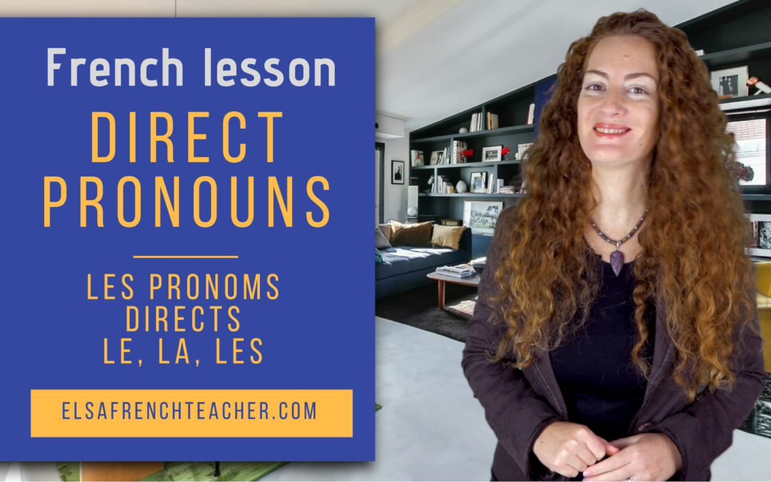 Direct pronouns in French