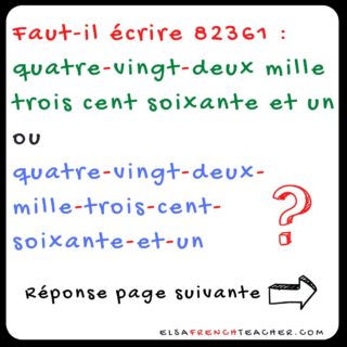 Le trait d'union et les nombres 😮 #frenchlanguage #frenchlesson #languefrançaise #languefrancaise #orthographe