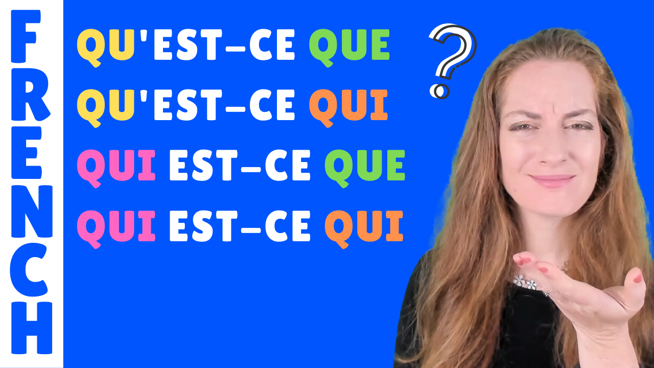 Qu'est-ce que / qu'est-ce qui - French lesson - Lecon de francais ...